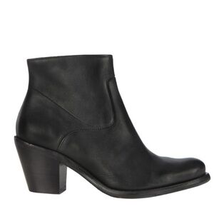 All Saints Hessian Low Leather Ankle Boot Black